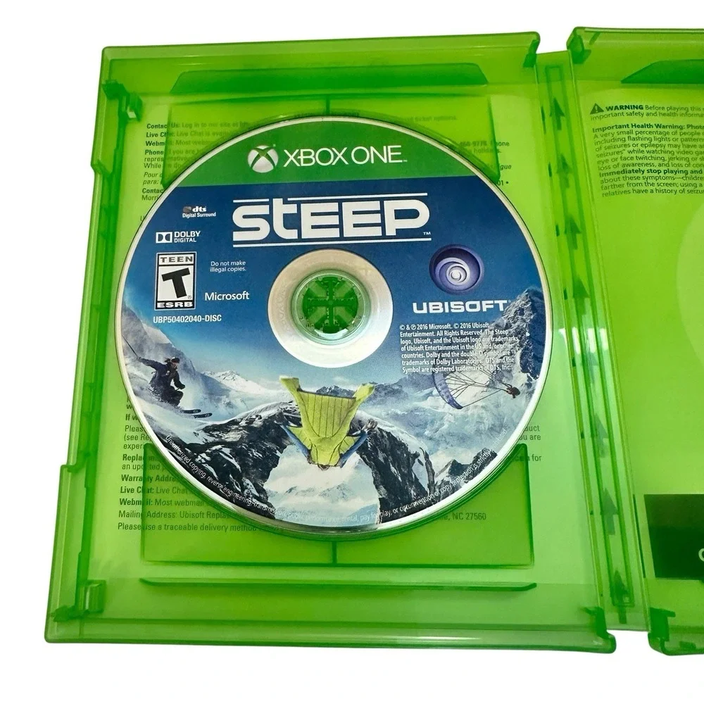 Steep Xbox One Winter Sports Racing Ubisoft Original Case & Disc